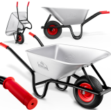 Brouette Galvanisée Gardebruk (Capacité de charge de 250 kg, 100 L, Roues pneumatiques Ø 40 cm) chez DeubaXXL