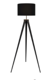 Lampe sur pied OSKAR (145 cm, 60 W) en noir ou blanc chez Conforama (Retrait en magasin)