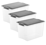 Jusqu’à 54 % de réduction sur les boîtes de rangement chez Jumbo, p. ex. lot de 3 boîtes Rotho Compact 19 l