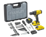 Ensemble perceuse-visseuse sans fil Stanley 18 V avec 2 batteries + accessoires 100 pièces chez Jumbo à prix avantageux