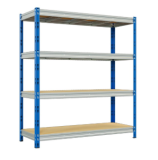 Étagère métallique Anemos (150 × 60 × 180 cm, 4 étagères, capacité de charge 300 kg par étagère) en vente chez Jumbo (à retirer sur place uniquement)
