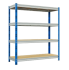 Étagère métallique Anemos (150 × 60 × 180 cm, 4 étagères, capacité de charge 300 kg par étagère) en vente chez Jumbo (à retirer sur place uniquement)