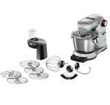 Robot de cuisine Bosch Serie 8 avec balance OptiMUM 1600 W Argent, Noir (MUM9DX5S31)