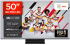 Téléviseur TCL QD Mini LED 50C7K avec 4K à 144 Hz et Smart Google TV sur Amazon à un prix imbattable