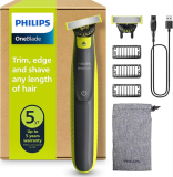 PHILIPS OneBlade 360 Face rasoir électrique & tondeuse avec 2x lames 360, 3x sabots de coupe sur Amazon.fr