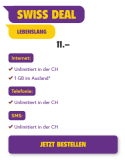 Offre TalkTalk Swiss Deal (Tout illimité en CH + 1 Go d’itinérance à l’étranger)