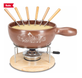 Faites vos achats en contre-saison – De beaux services à fondue 9 pièces en céramique / terre cuite chez Coop City (retrait Coop PickUp)