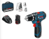 Perceuse-visseuse sans fil Bosch Professional GSR 12V-15 avec un kit d’accessoires de 39 pièces et 2 batteries de 2 Ah sur Amazon