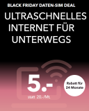 Abonnement de données Sunrise We Connect Surf (Internet 5G illimité à 100 Mbit/s, 500 Mo en itinérance)