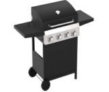 Barbecue à gaz Sunset BBQ SINTRA avec 4 brûleurs en acier inoxydable et une surface de cuisson de 62,5 × 39 cm, en promotion chez nettoshop