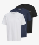 Pack de 3 T-shirts en coton Jack & Jones dans les tailles XS-XL chez Lounge by Zalando