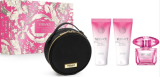 Coffret cadeau Versace Bright Crystal Absolu (gel douche 100 ml, lait pour le corps 100 ml, trousse de maquillage) pour femmes