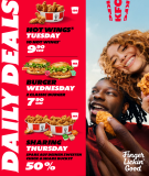 Nouveaux coupons KFC valables jusqu’au 19 octobre 2026