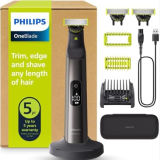 PHILIPS OneBlade Pro 360 Visage et Corps Rasoir Électrique avec 3 lames 360° (QP6652/35) sur Amazon