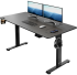 Bureau Casaria réglable en hauteur, noir (140 × 60 × 73–118 cm) chez DeubaXXL, livraison comprise