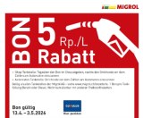 Bon de réduction carburant pour le réseau de stations-service Migrol