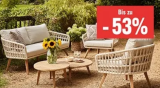Jusqu’à 53% de réduction sur les meubles de jardin, p. ex. Home and More Lounge-Set Overlook 4-pièces livraison incluse