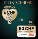 Sheba Cashback pour la nourriture pour chats : 6 CHF de remboursement ou chance de gagner un bon de 50 CHF