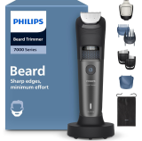 Tondeuse à barbe Philips de la série 7000 avec lame en métal auto-affûtante et accessoires (BT7660/15)