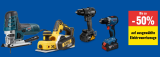 Jusqu’à 50 % de réduction sur les outils électriques chez Jumbo, de marques variées telles que Bosch, Einhell, DeWalt et bien d’autres.