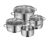 Batterie de cuisine WMF Provence Plus en acier inoxydable, 4 pièces, chez nettoshop au meilleur prix.