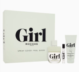 Coffret Cadeau Rochas Girl Eau de Toilette Vaporisateur 100 ml + Eau de Toilette 7,5 ml + Lait pour le Corps 100 ml