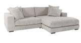 Canapé d’angle TIANA Tissu Crème incl. 4 Coussins, Montage et Livraison chez Conforama