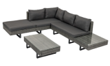 Divers meubles de jardin chez Conforama en promotion, livraison + montage inclus CHF 99.-, p.ex. ensemble de jardin NICOSIE