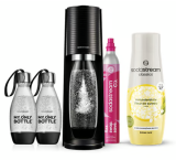 Pack Sodastream TERRA (1 cylindre CQC de 60 litres, 3 bouteilles différentes, sirop de sureau 440 ml) chez DeinDeal
