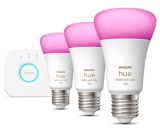 Philips Hue White & Color Ambiance Starter Kit (Hue-Bridge + 3× E27 / 9 W) sur DayDeal