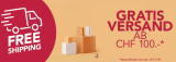Livraison gratuite à partir de 100 CHF d’achat chez DeinDeal