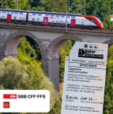 Carte journalière spéciale CFF à CHF 55.– sans abonnement demi-tarif chez Interdiscount