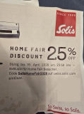 LAST MINUTE : 25% de réduction chez Solis (Home Fair Messe-Deal)