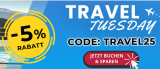 5% de réduction supplémentaire sur Traveldeals aujourd’hui seulement chez DeinDeal