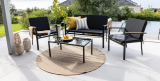 Ensemble de jardin Monet 4 pièces, livraison comprise, en promotion chez Conforama