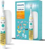Philips Sonicare For Kids brosse à dents électrique pour enfants avec étui de voyage (modèle HX3603/01)