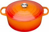 Cocotte Le Creuset en fonte diamètre 26 cm / 5,3 l, couleur rouge chez amazon.it