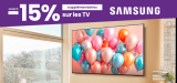15 % de réduction supplémentaire sur les téléviseurs Samsung – cumulable avec les modèles déjà en promotion