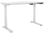 Contini Table haute 120 x 60 cm, avec plateau de table, Blanc