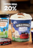 20% de réduction sur les glaces Ben & Jerry’s chez Coop