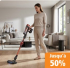 Offre promotionnelle Fust&nbsp;: jusqu’à 50&nbsp;% de réduction sur les aspirateurs sans fil
