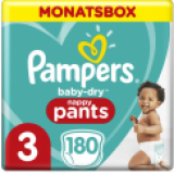 Les boîtes mensuelles de couches-culottes Pampers Baby Dry chez windeln.ch
