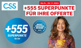 Obtenez 555 Superpoints gratuits grâce à une offre CSS sans engagement (équivalent à 5.55 francs)