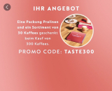 Nespresso : Un coffret de pralines et un assortiment de 30 cafés offerts à partir de 300 cafés !