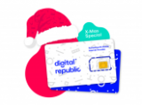 Remise de Noël (jusqu’à 50%) sur les abonnements annuels chez Digital Republic (cartes SIM data)