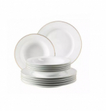 NETTOSHOP – Mäser Professional Dining service de table 12 pièces or