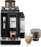 Machine à café automatique De’Longhi Rivelia avec mousseur à lait, noir