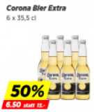 50% de réduction sur la bière Corona dans un pack de 6 chez Denner