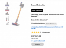 Accessoires gratuits chez Dyson