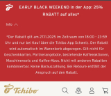 Tchibo Early Black Weekend. 25% de réduction sur presque tout